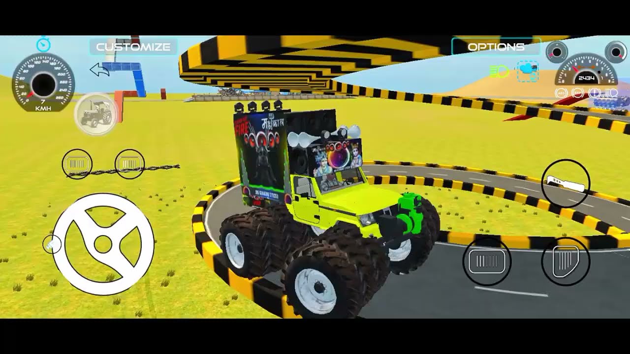 Dj Truck Modified Indian Cars 👑 ( Dj Gadi wala game ) 👑 Car Games Android #gameplay