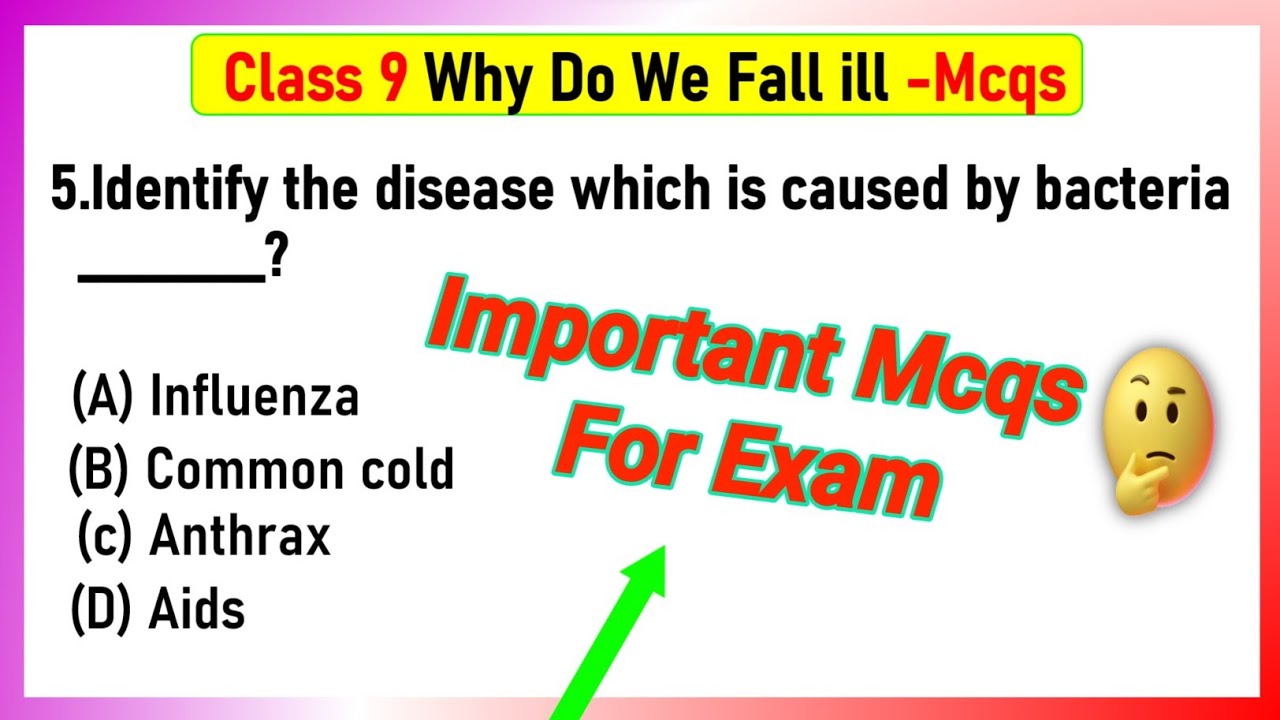 Why Do We Fall Ill Class 9 MCQs with Answers | MCQ Class 9 Why do we fall ill? Class 9 Biology