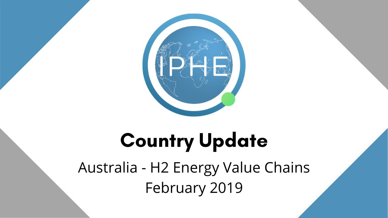 Webinar: Hydrogen Energy Value Chains - Australia Country Update Part 3