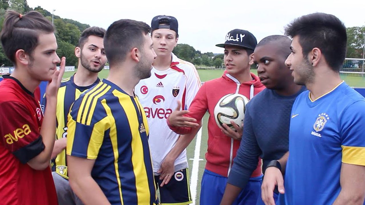 STREET FUßBALL CHALLENGE | Ekel Drinks trinken bis zum Kotzen !!! :D