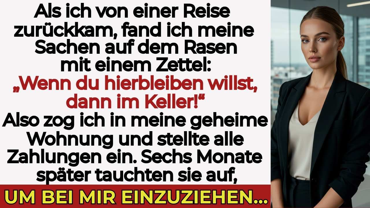 „Sie dachten, sie hätten mich rausgeworfen – doch mein geheimes Haus überraschte alle.“