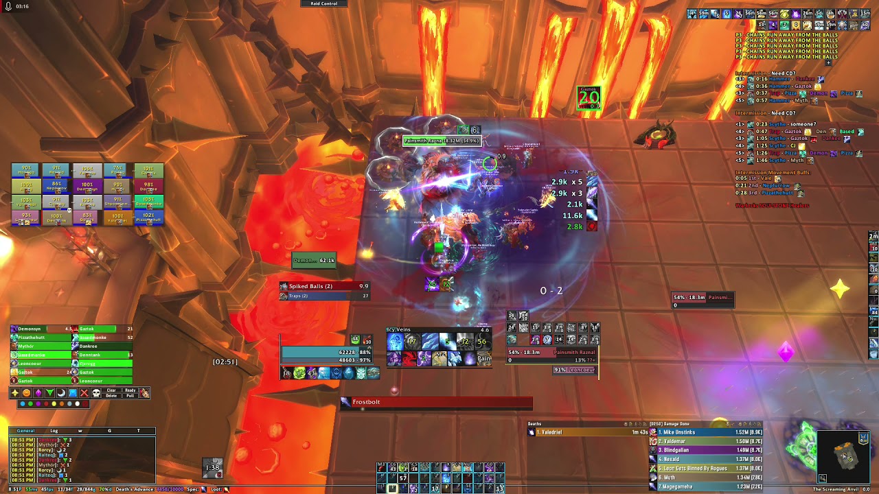 Mythic Painsmith Sanctum of Domination | Illumination US-Khaz'Goroth | Frost Mage POV