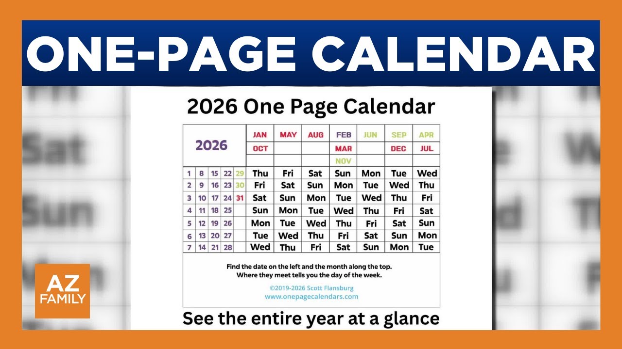 'Human calculator' creates one-page calendar