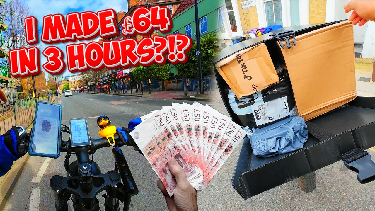 I Earned £64 In 3 Hours Delivering Parcels Across London With Relay!