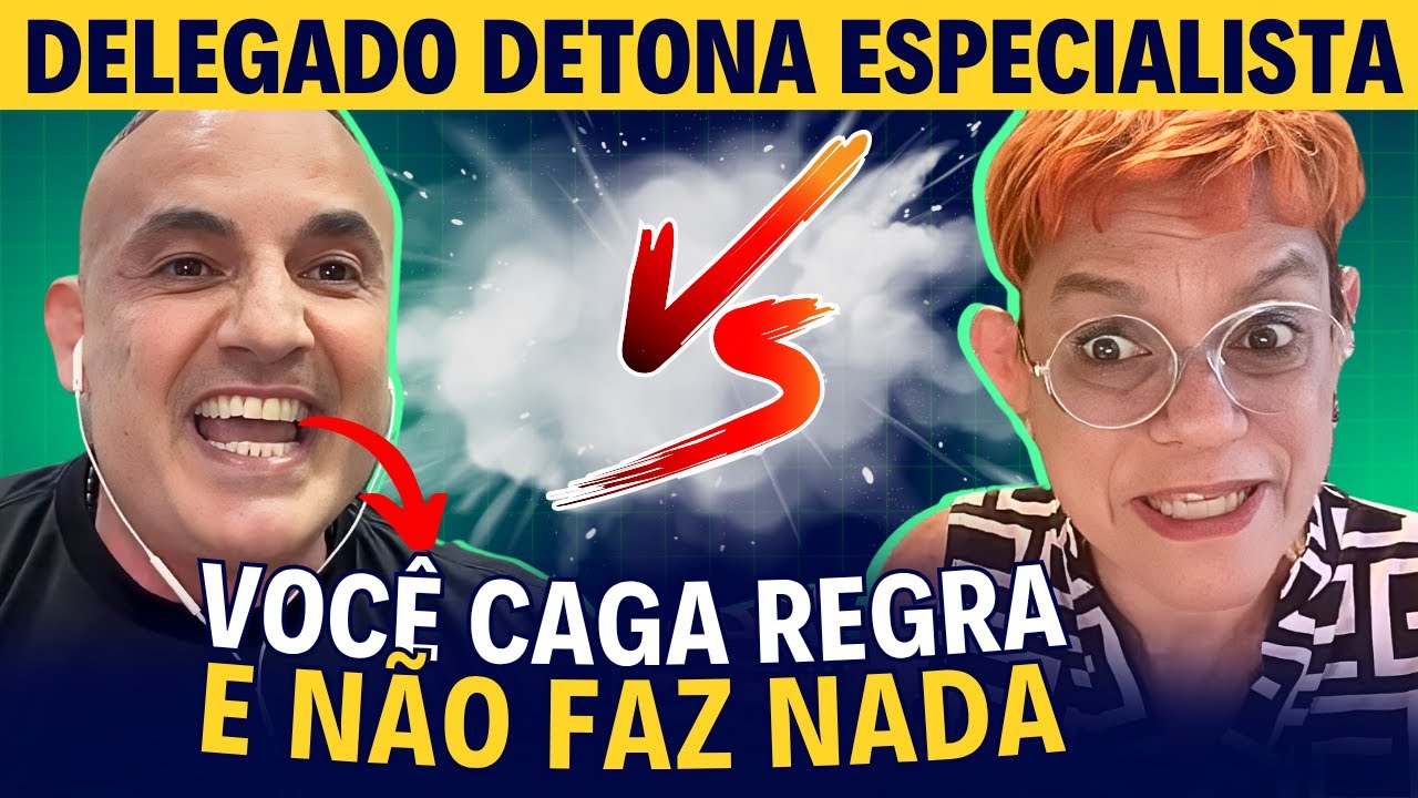 Professora PASSA VERGONHA em Debate com Delegado Palumbo sobre Seguran&ccedil;a P&uacute;blica