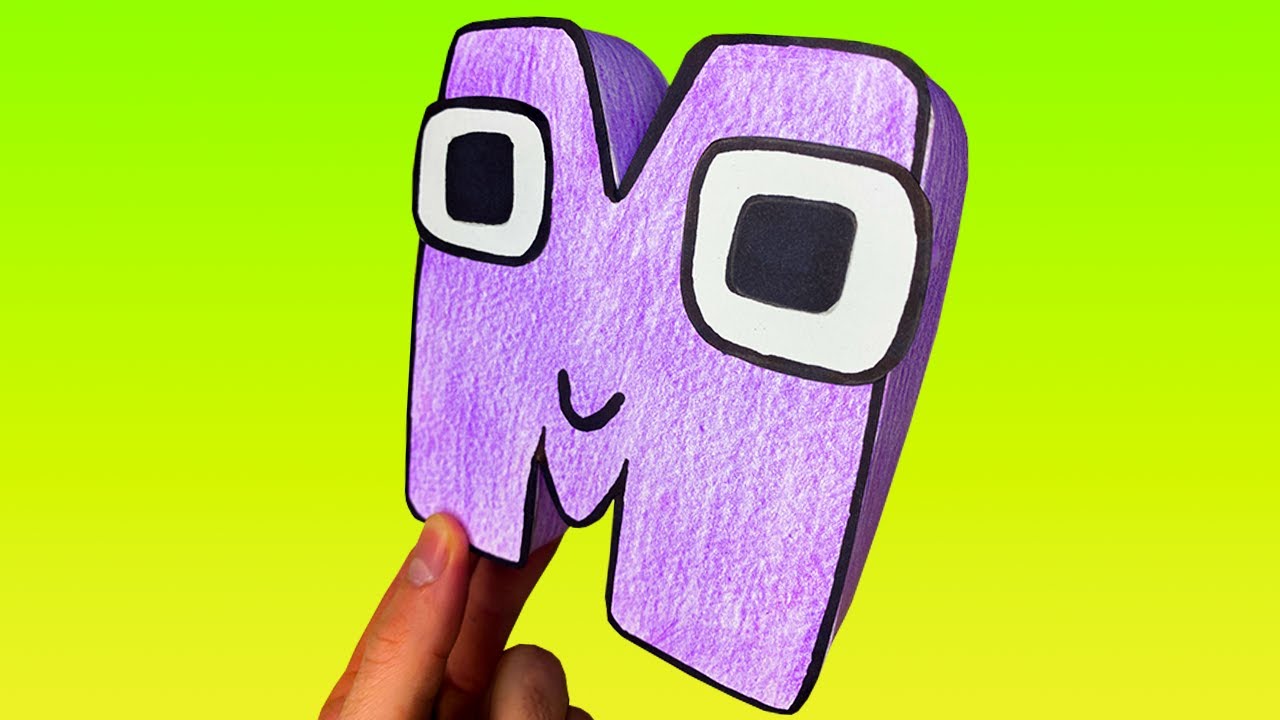Paper Craft | SPANISH Alphabet Lore M | Adrian`s Alphabet Lore