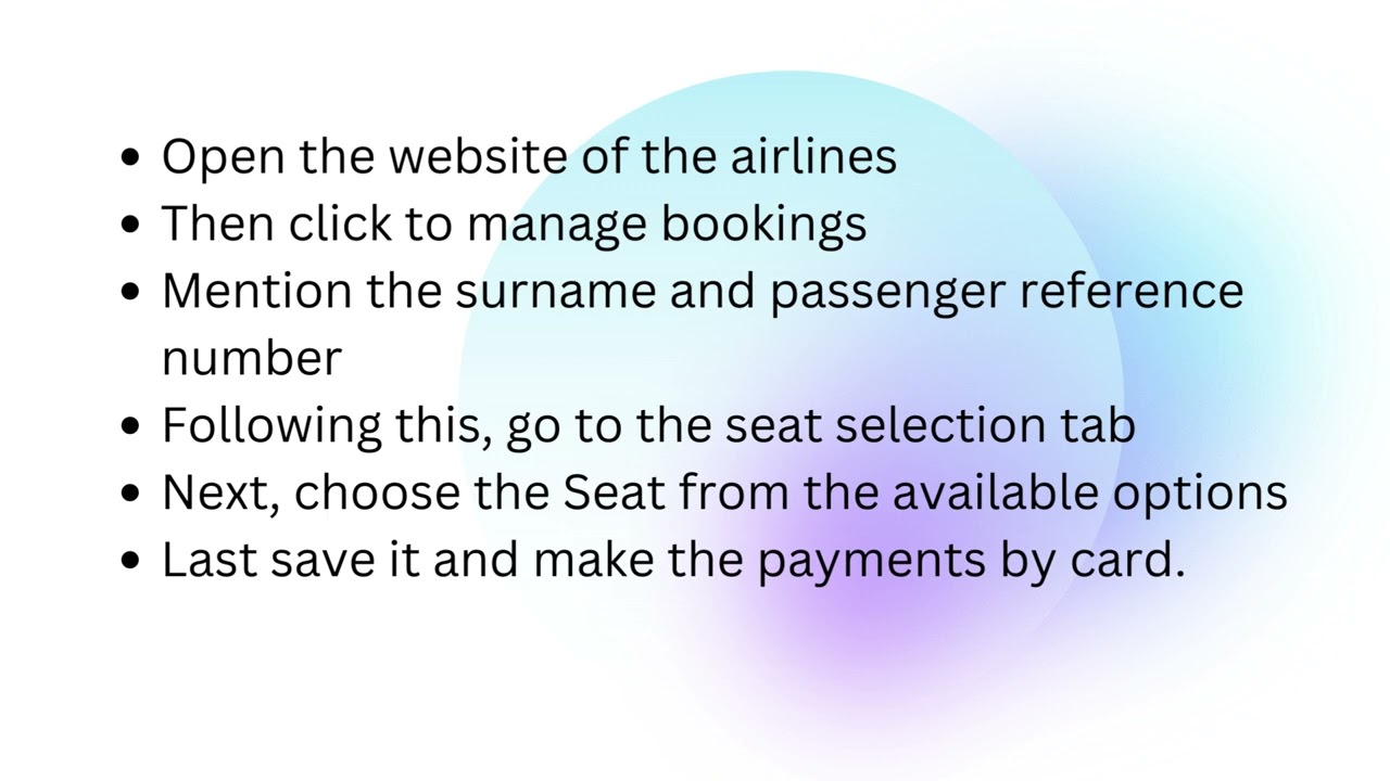 How to Select Seat After Flight Booking? - Choose your Seat