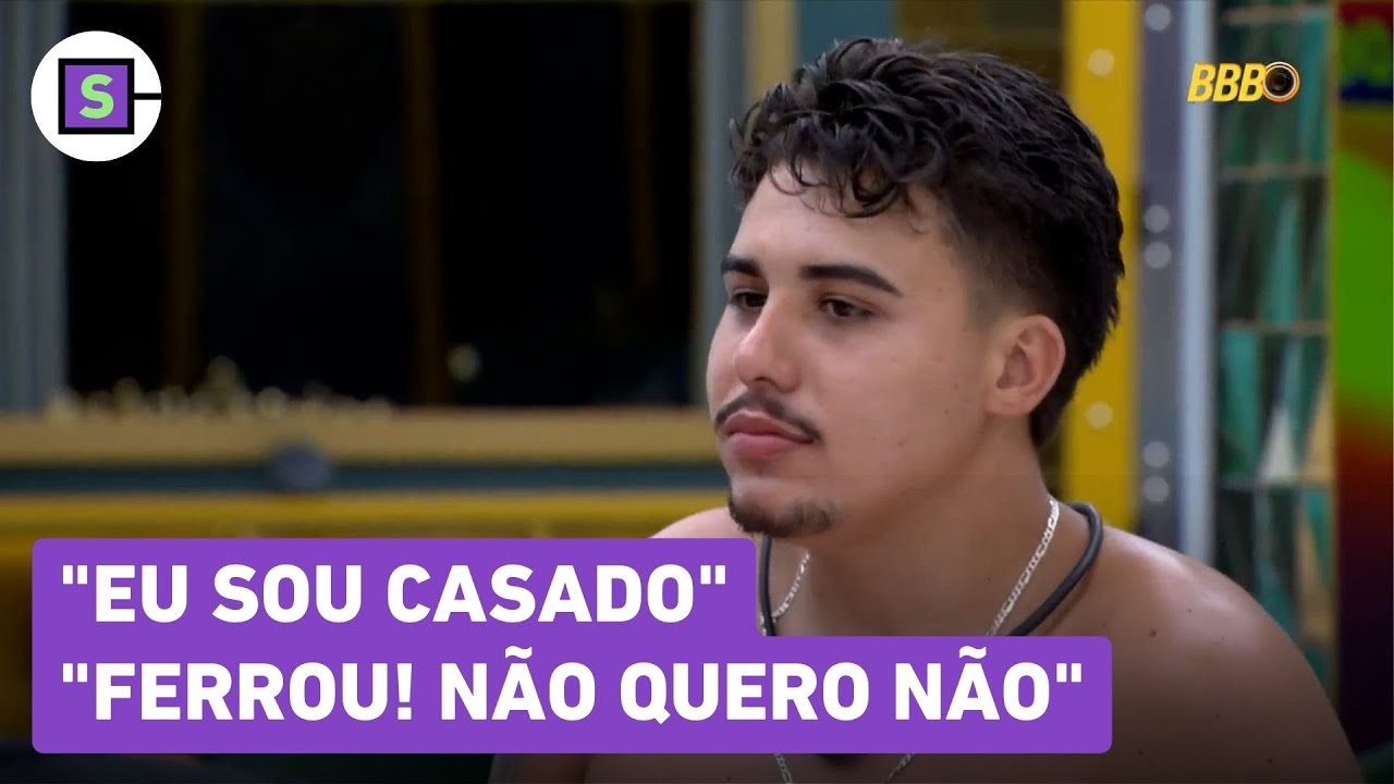 BBB 26: Pedro diz que é casado e Chaiany ironiza: "Ferrou! Não quero não"