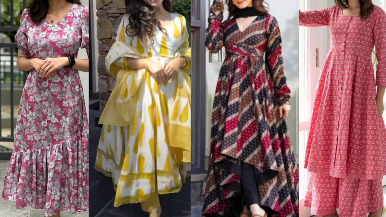 Latest cotton dress designs ✨ trending anarkali 😍tops,frocks designs