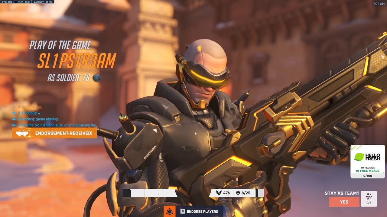 POTG! 20K DMG! GALE SOLDIER 76 SEASON 10 TOP 500 GAMEPLAY OVERWATCH 2