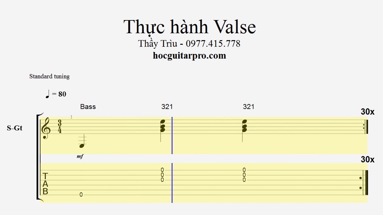 Thực h&agrave;nh Valse