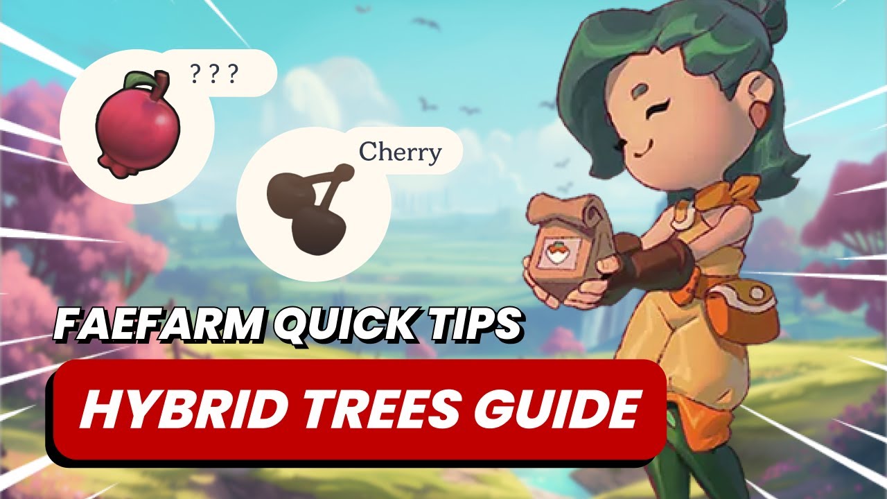 How To Make HYBRID FRUIT TREES in #faefarm 🍎🍑 Quick Guide & Tips