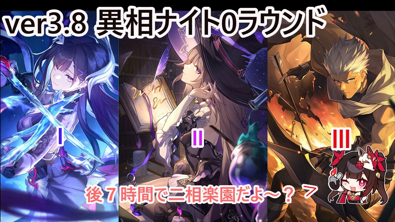 もう４．０なのに！　ver3.8　異相の仲裁ナイト　０ラウンド攻略　持続パ、マダムヘルタ、アーチャー【崩壊スターレイル】ゆっくり