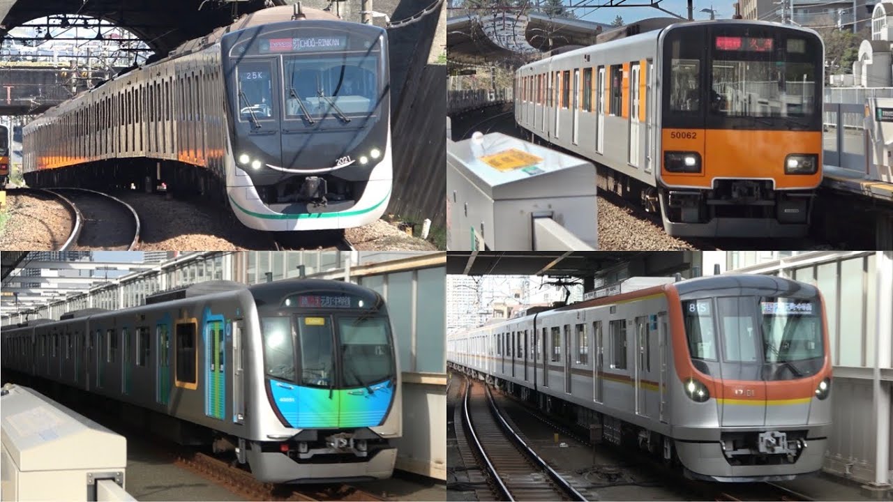 【100km/h超限定】東急最速対決 東横線VS田園都市線 高速通過集