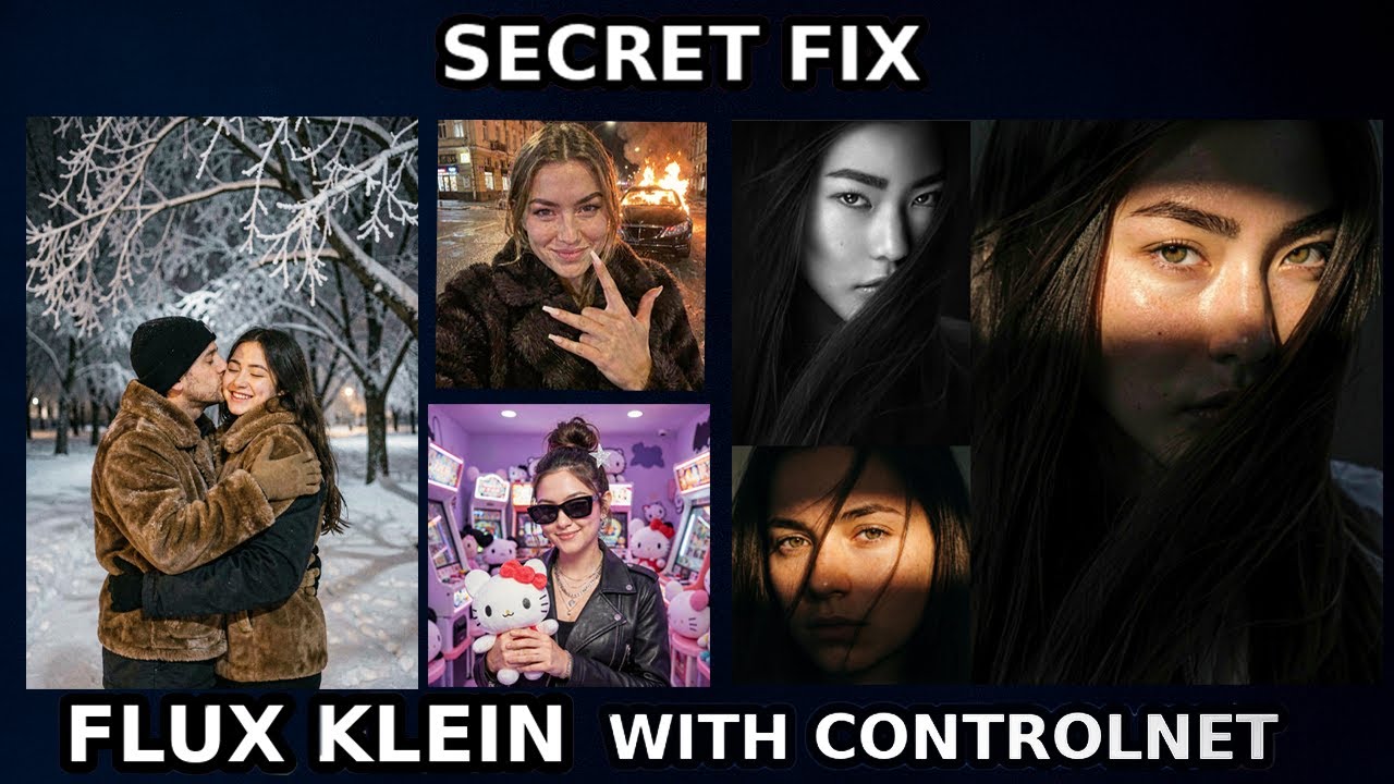 Flux Klein ComfyUI Workflow: Image Edit New Trick & ControlNet