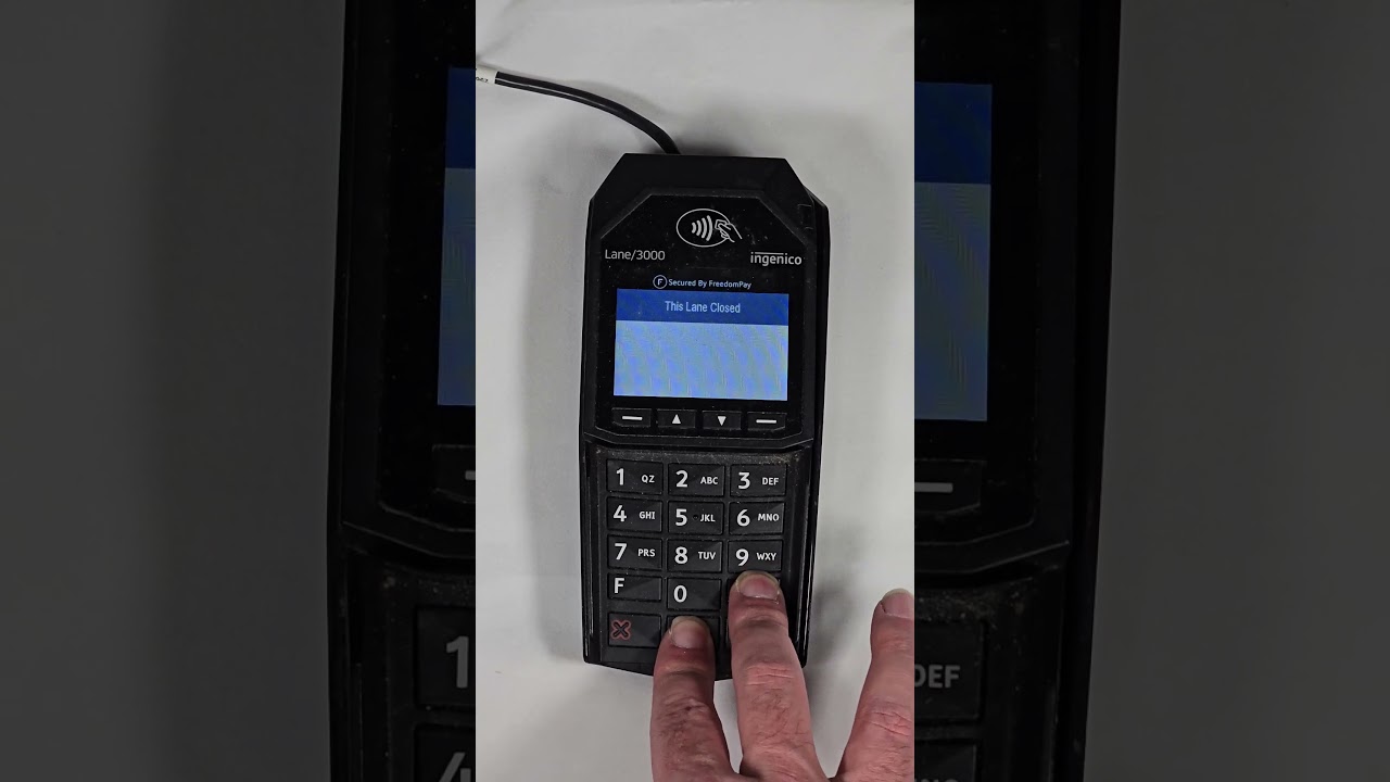 How to reboot an Ingenico CC pinpad #pos