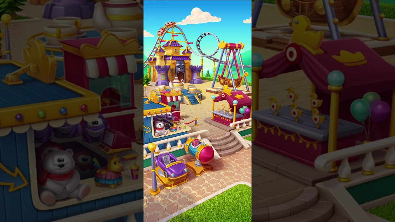 Royal Match - Area 88 - Theme Park - COMPLETE 🎢🎡👑
