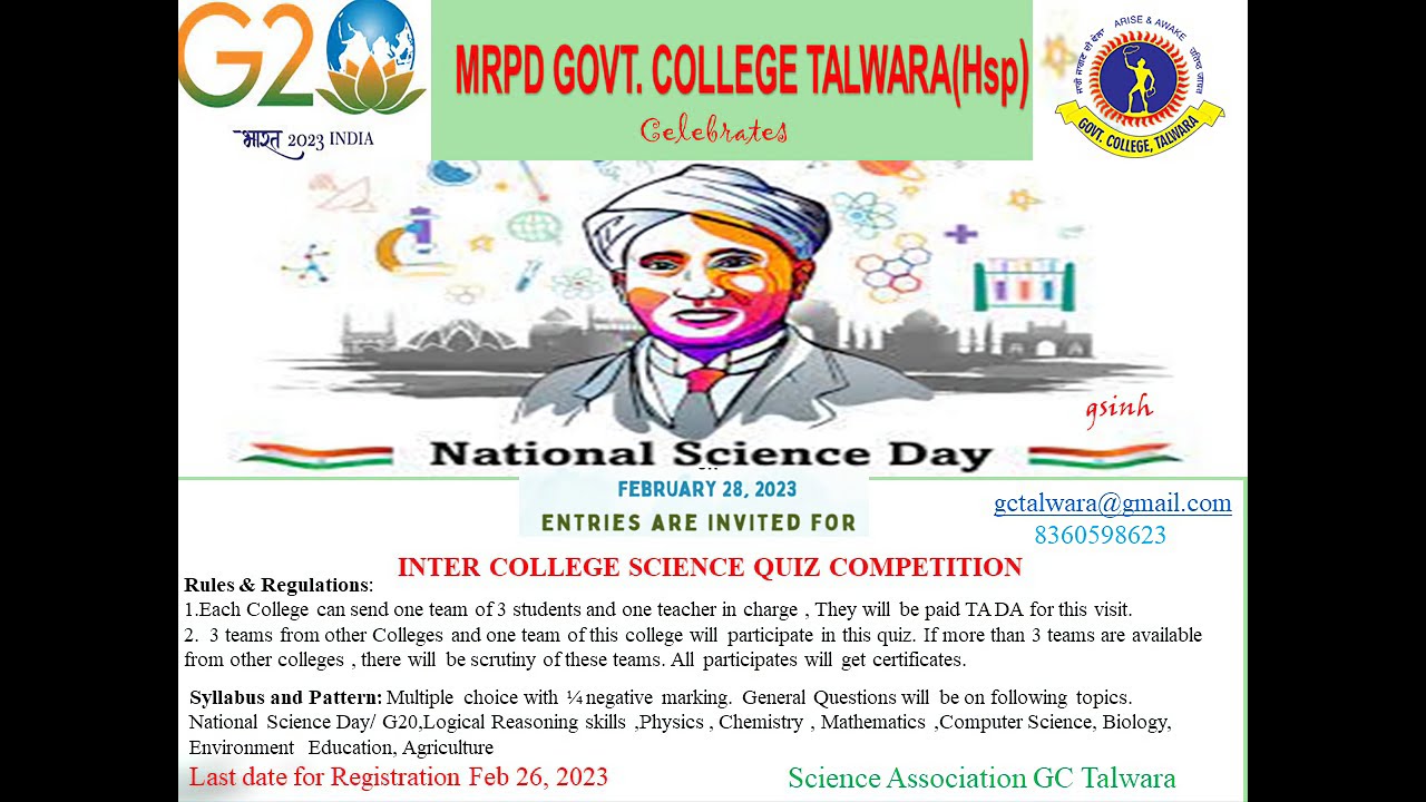 National Science Day-February 28,2023 uploaded by Prof.Ajay Kumar Arsh