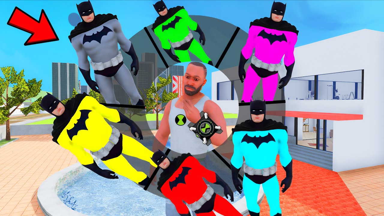 Playing As A Every CARTOON AVENGERS SUPERHERO BATMAN in INDIAN BIKE DRIVING 3D #6