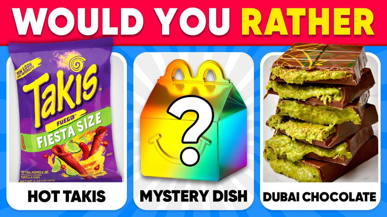 Would You Rather...? MYSTERY Dish Edition 🍟🌈🍭 Ultimate Junk Food Edition