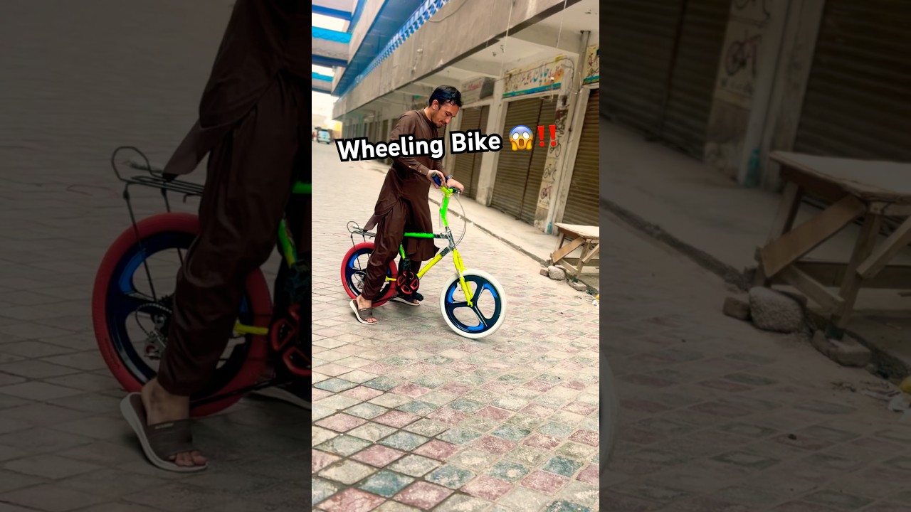 WHEELING CYCLE 😱 #cycleshorts  #cycleworld #trendingsound #shortsfeed