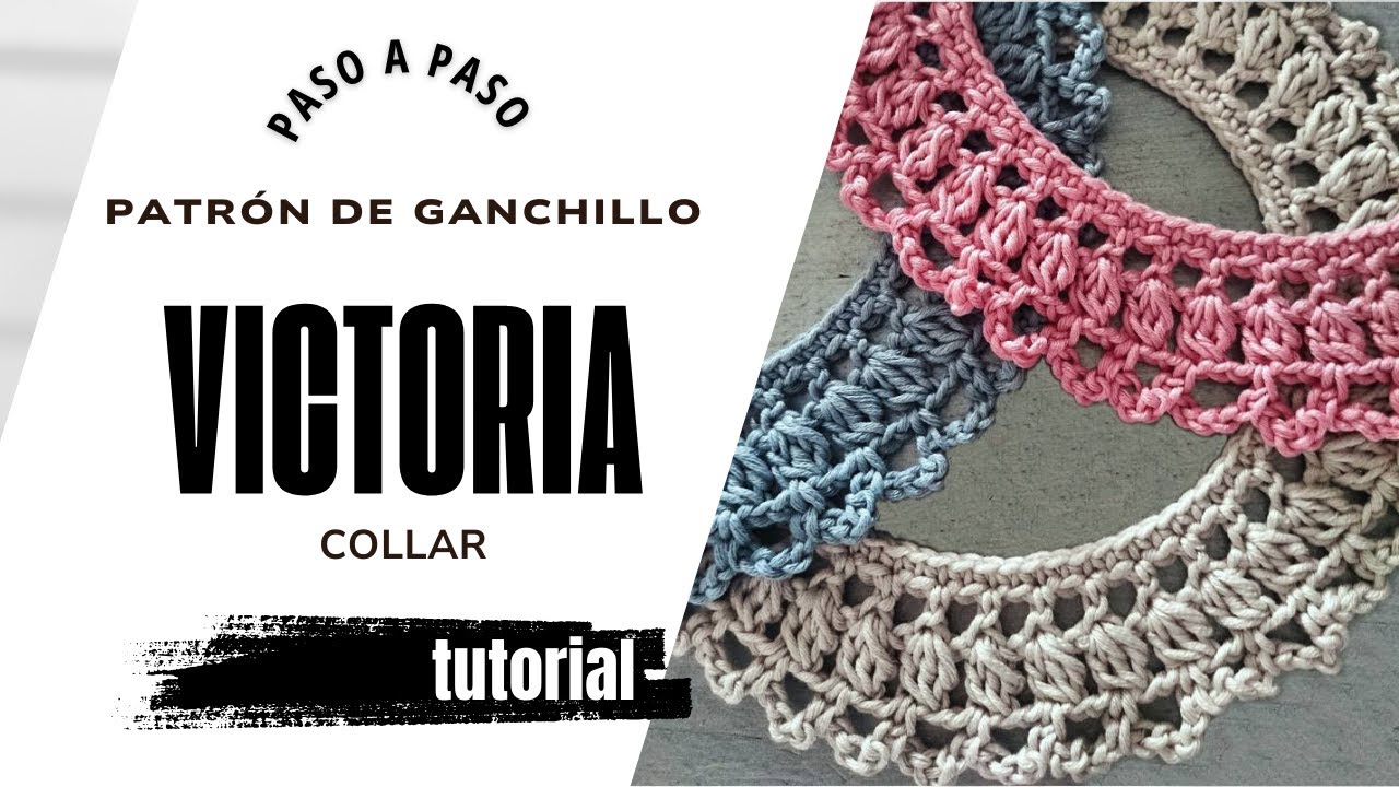 Cómo tejer - Collar de Ganchillo Victoria (fácil) | How to Crochet - Victoria Necklace (easy)