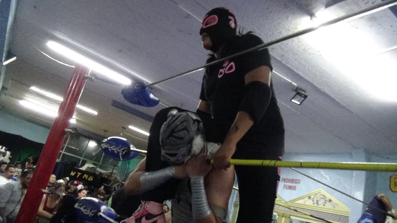 Pecador, Eros y Galáctico vs Manchas, Ángel Guerrero y Silver Fox. Wtmb. Hércules Gym.