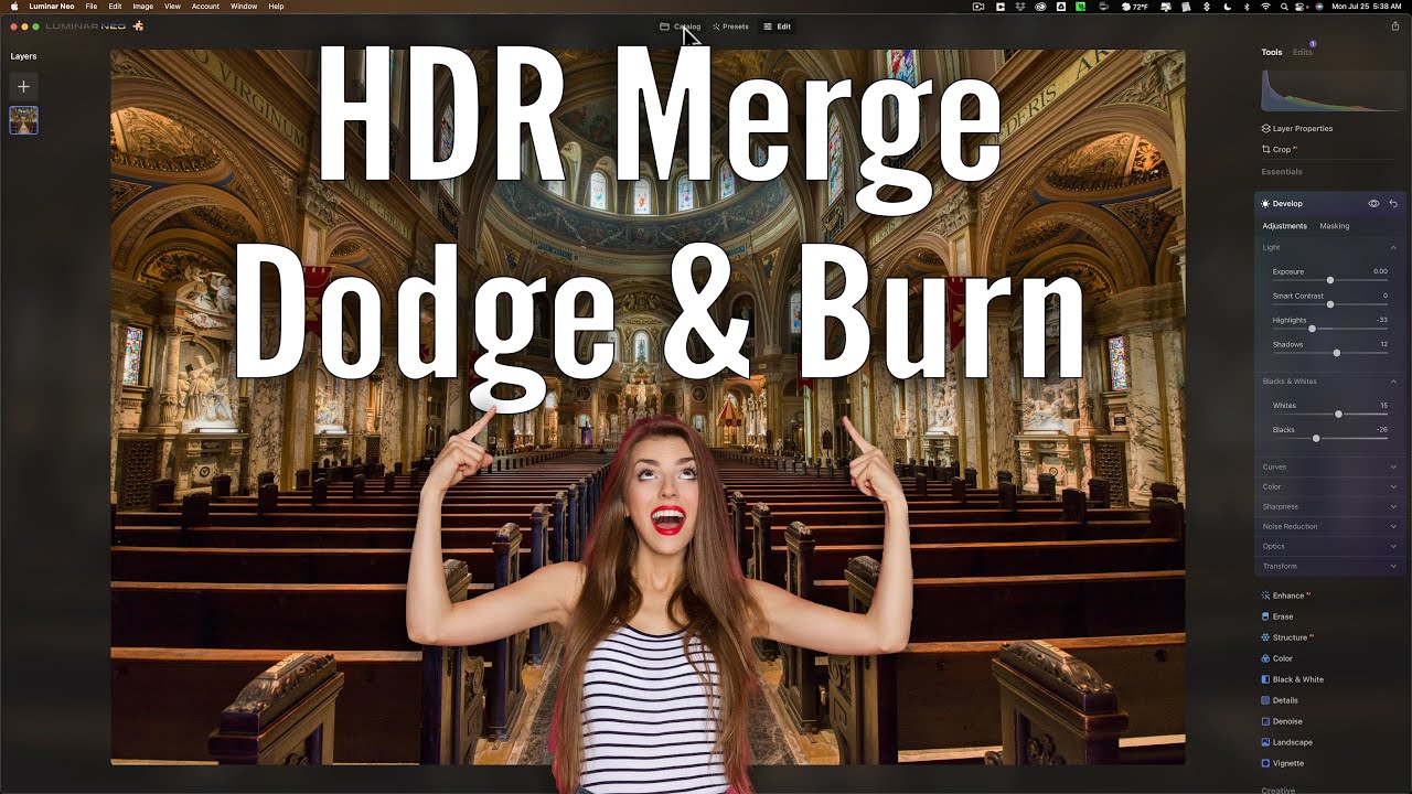 FIRST LOOK! What's NEW in Luminar NEO? HDR Merge & Dodge & Burn!
