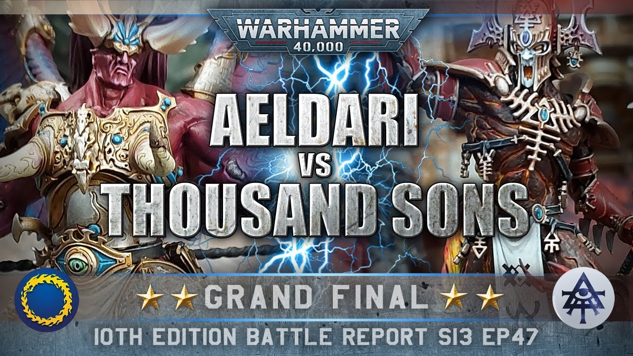 Aeldari vs Thousand Sons Chaos Space Marines Warhammer 40K Battle Report 10th Edition 2000pts
