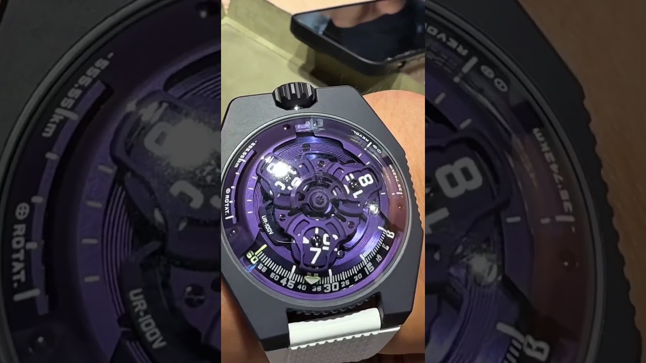 Urwerk UR100V Ultraviolet 💜 — практическое применение
