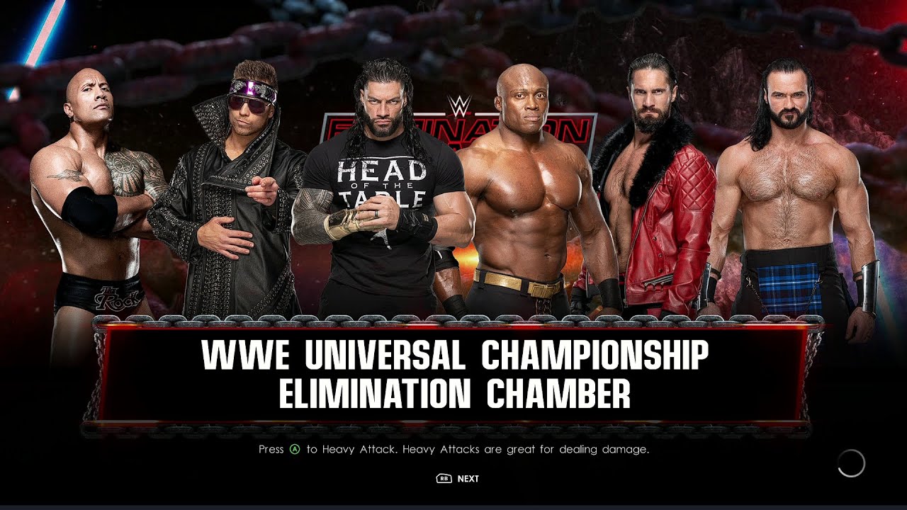 WWE 2K22 Elimination Chamber Match Gameplay