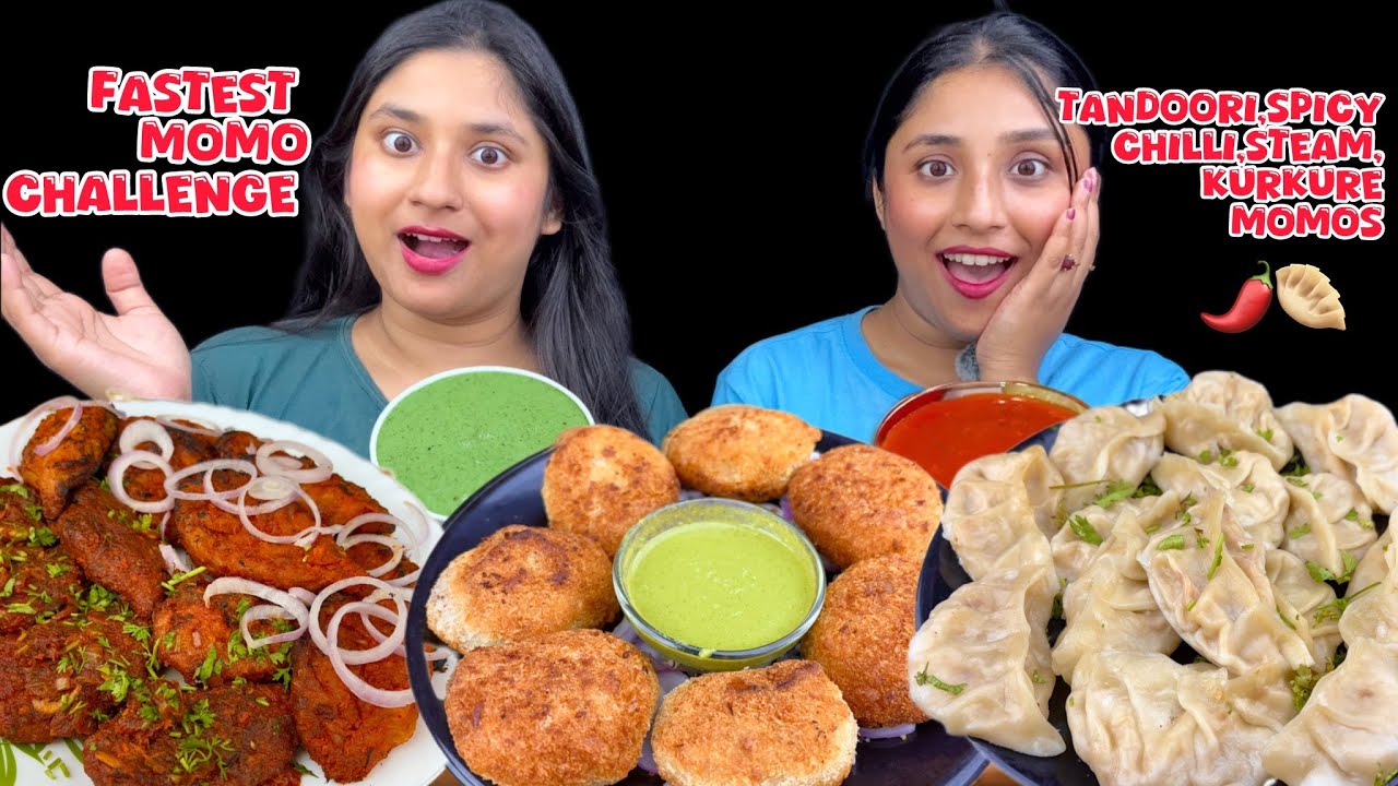 36 Secs What!!Fastest Different Type of Momos Challenge Kurkure,Tandoori,Spicy Chilli,Steamed Momo
