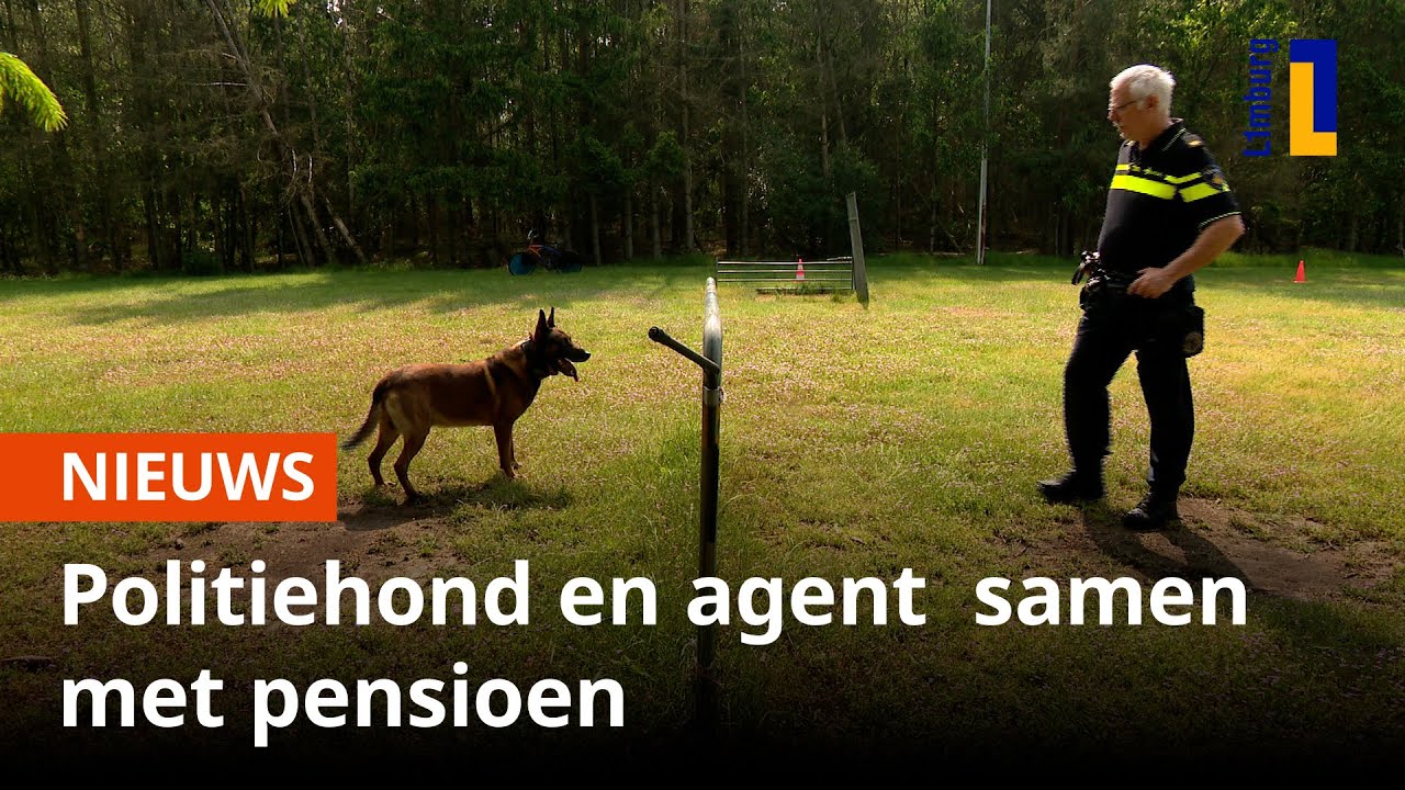 Politiehond en agent samen met pensioen