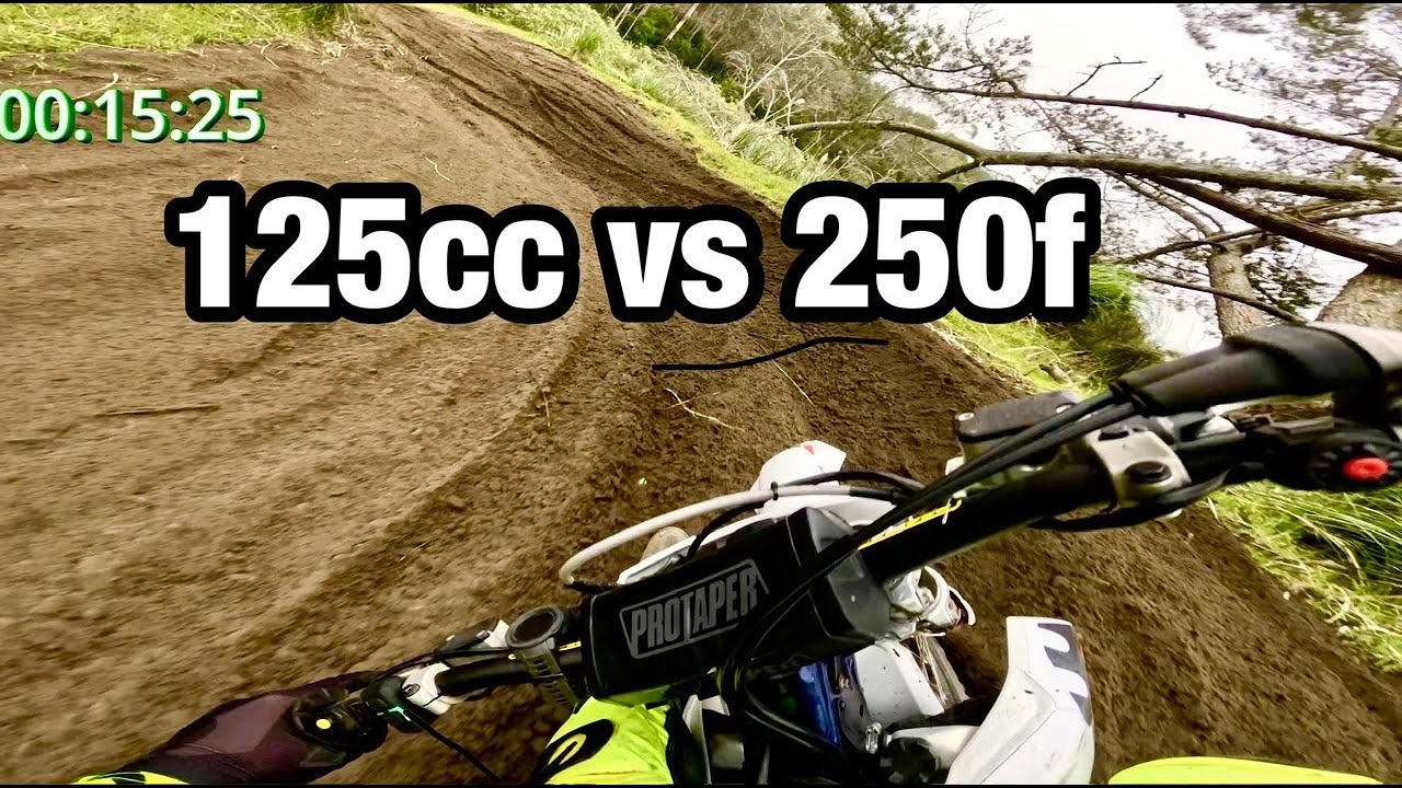 Husqvarna TC125 vs FC250 | POV timed laps