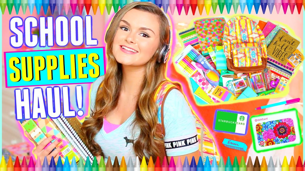 Back to School ♡ Supplies Haul + Giveaway 2015!! | Jessica Reid