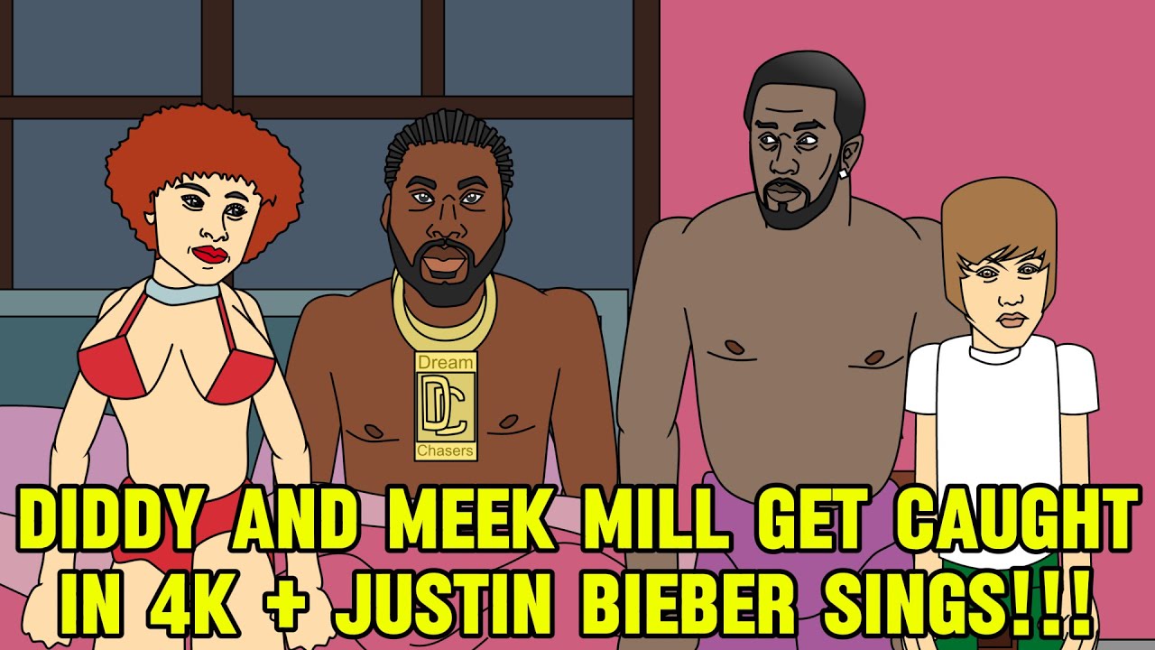 Diddy and Meek Mill get caught in 4k by Ice Spice + Justin Bieber SINGS #Diddy #meekmill #icespice