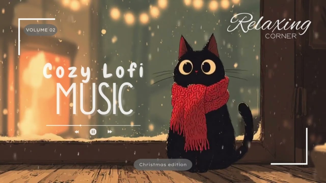 Kuroneko 🐈‍⬛ Relaxing Corner – Cozy Lofi for Work & Study | Christmas edition ❄️ | Vol.02