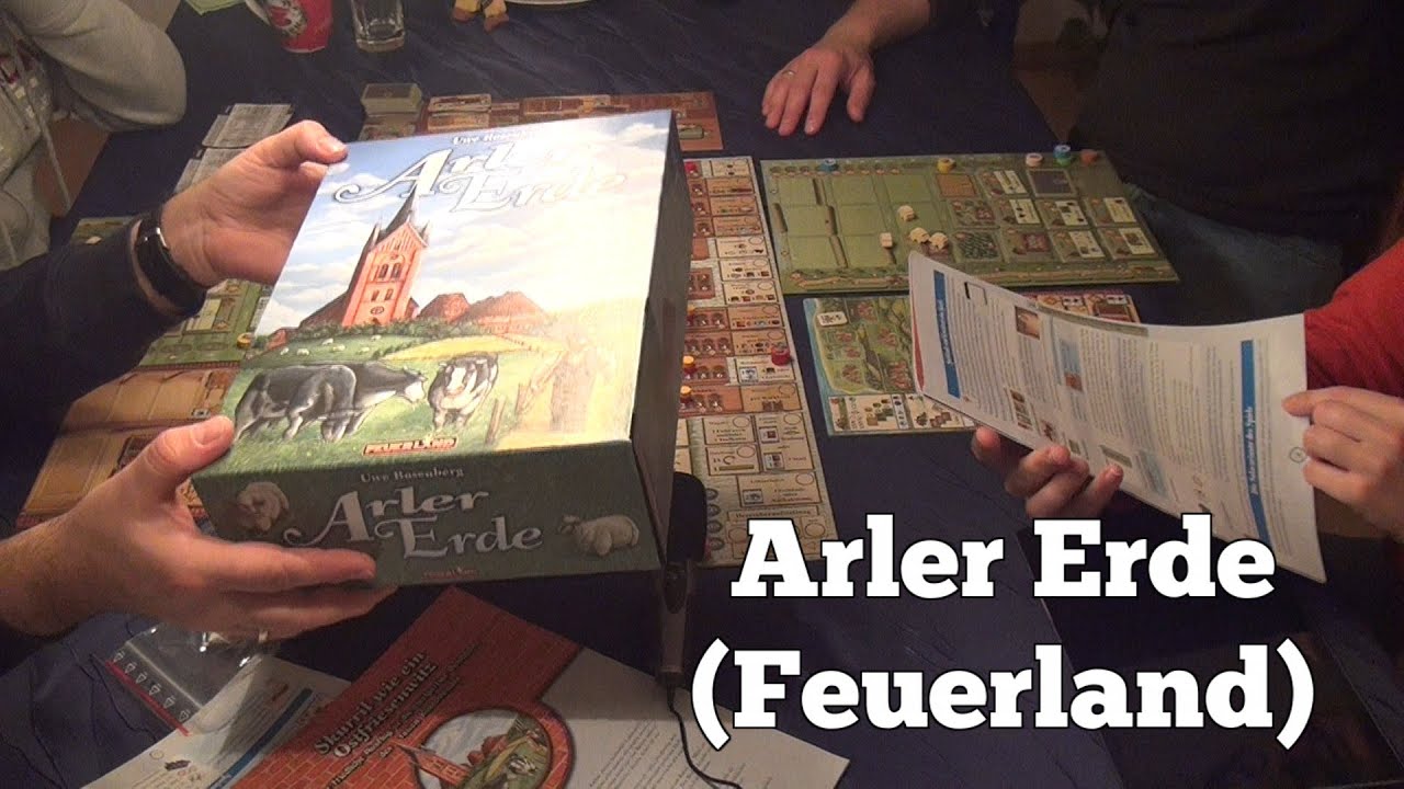 Test Arler Erde (Feuerland): Rezension und Beispielrunde von Spiele-Podcast.de