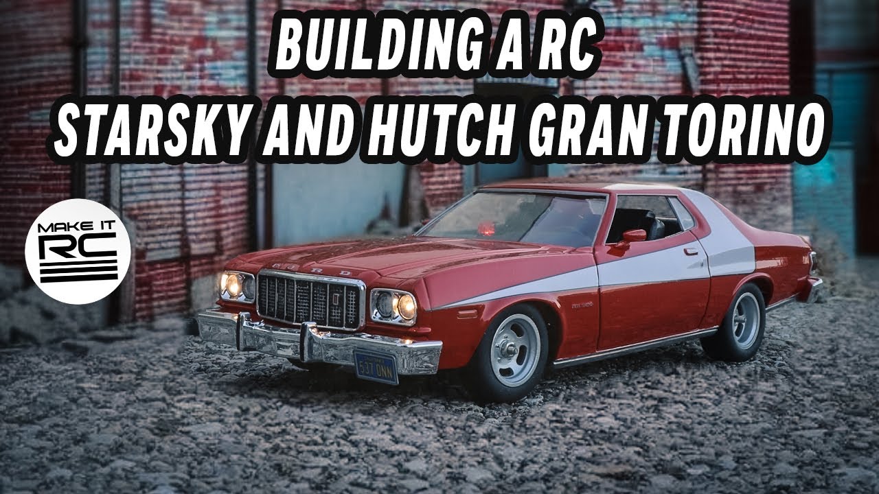 How I Built a RC Starsky and Hutch Ford Gran Torino in 1/25 Scale with Functional Lights 🔧