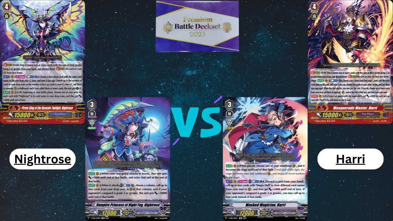Premium Battle Deckset Harri VS Nightrose (Cardfight Vanguard Premium)
