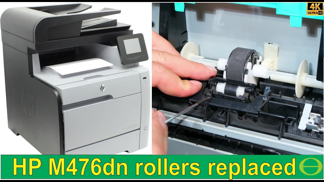How to replace the rollers on the HP M476dn color laser printer