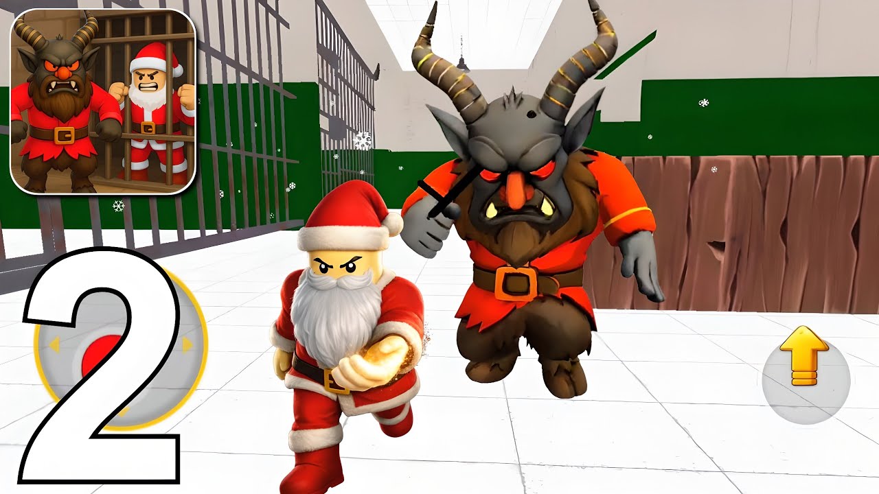 Santa Prison Escape Obby - Full Gameplay Walkthrough Part 2 - Santa Jailbreak 3D (Android, iOS)