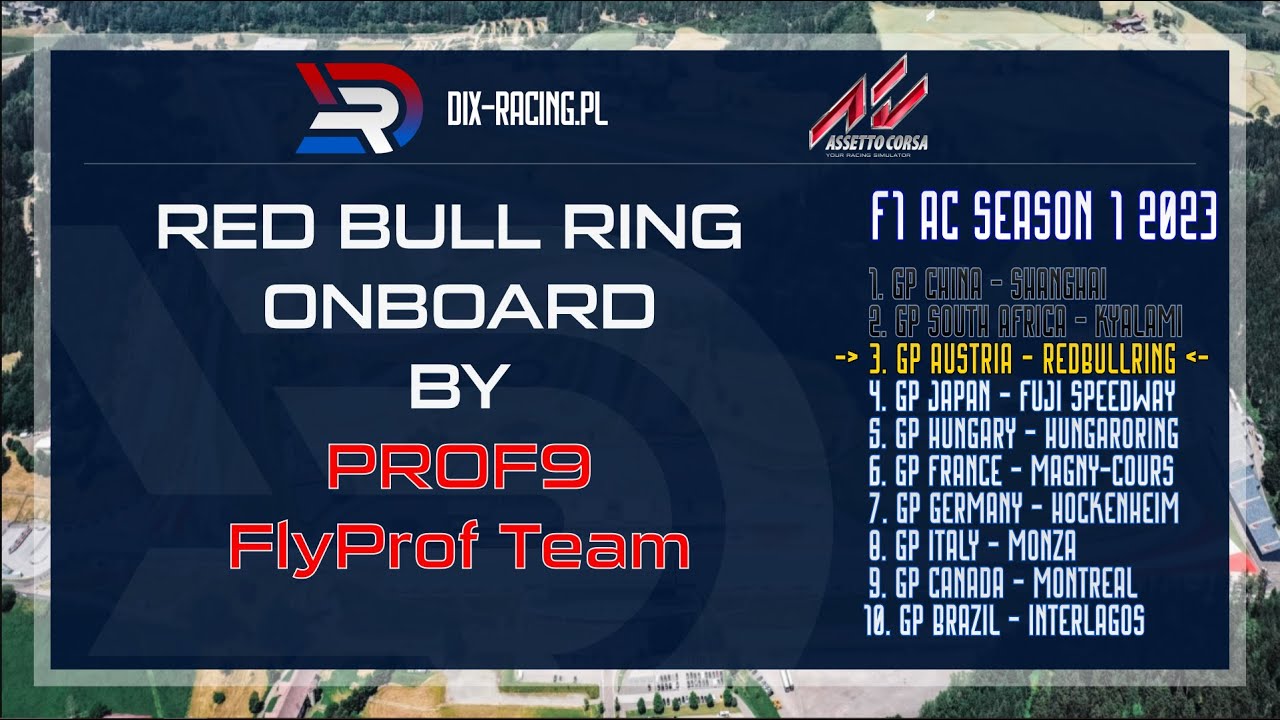 AC F1 2023 - DIXRACING - ONBOARD - RED BULL RING