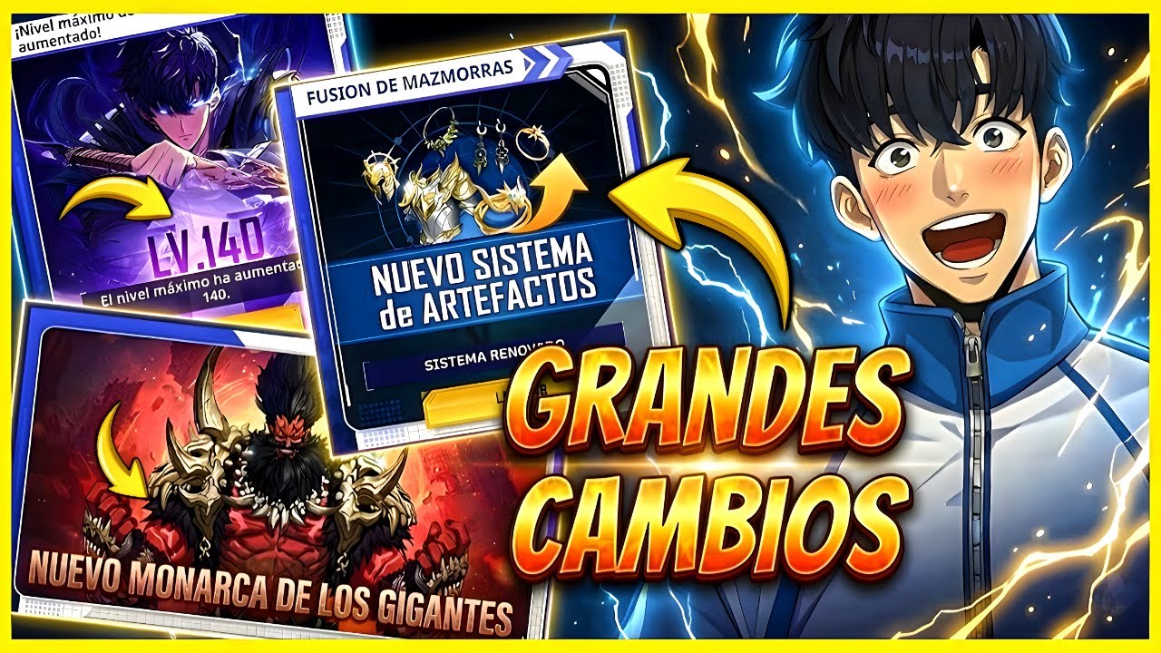 &iexcl;GRANDES NOTICIAS! LVL 140 /NUEVO SISTEMA de ARTEFACTOS /LLEGA el NUEVO MONARCA Solo Leveling: ARISE