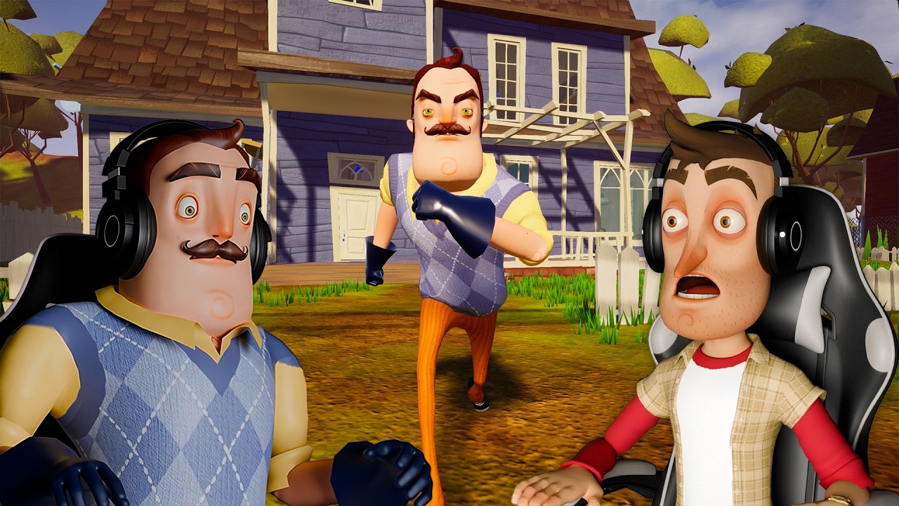 Neighbor и Nicky играют в Hello Neighbor (полная версия игры)