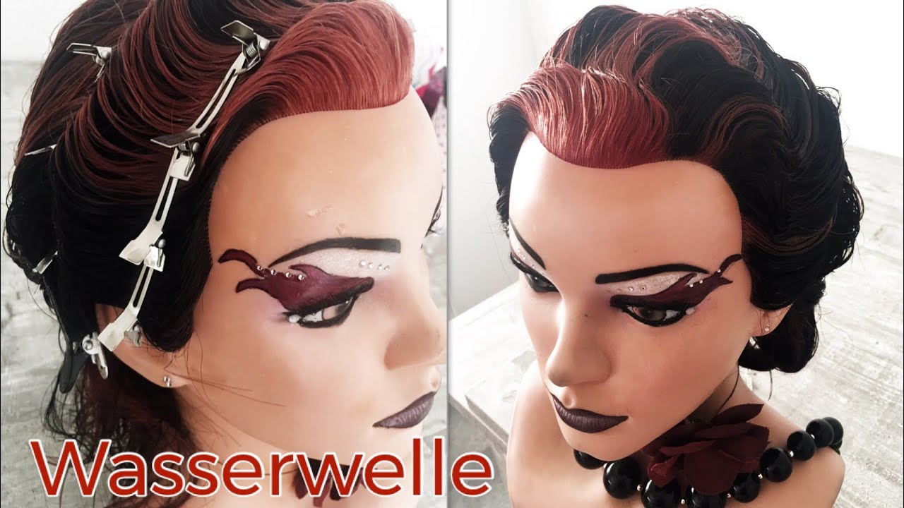 Waterwave Hairstyle How to Waterwave 1920 hairstyle tutorial waterwave Tutorial Wasserwelle 1920