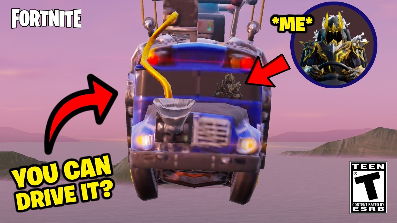Как управлять боевым автобусом в Fortnite?