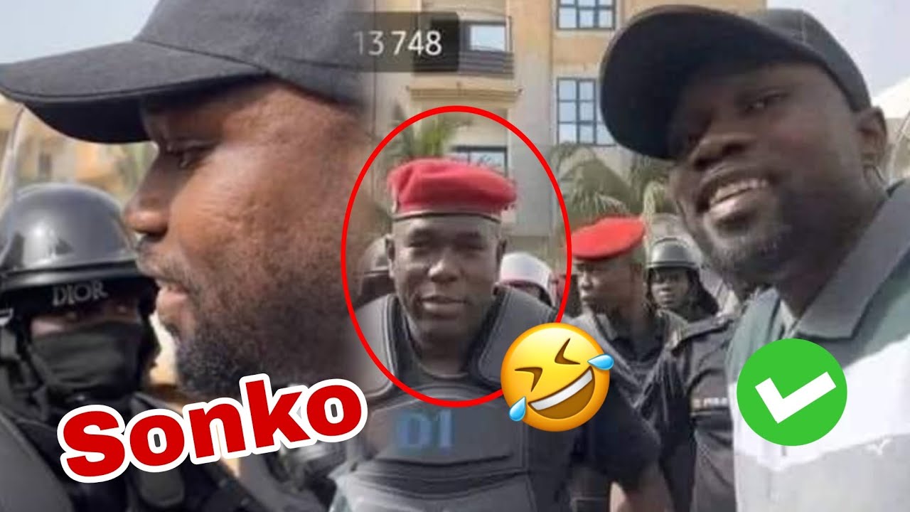 Esskay Ousmane SONKO face à face Manifestants yi tay regarde...