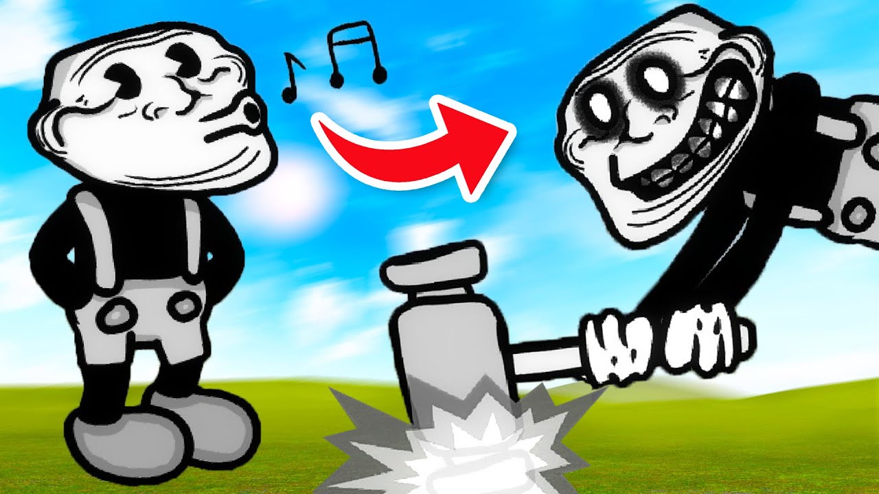 Stranded on an Island with CARTOON TROLL?! (Garry's Mod)