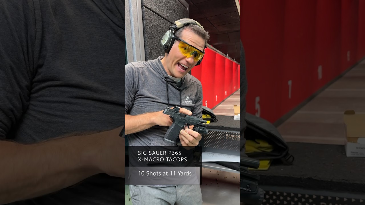 SIG P365 XMACRO TACOPS - 🎯Accuracy Test - 😮 Impressive!
